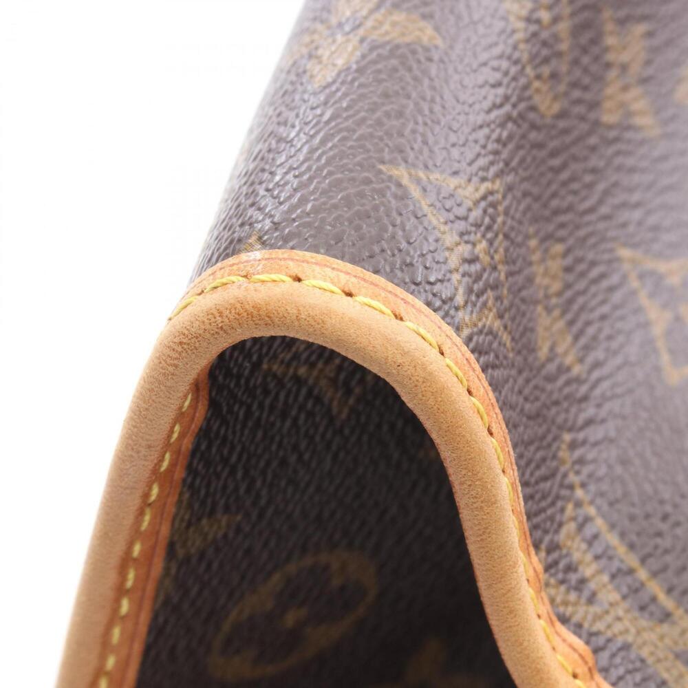 LOUIS VUITTON Authentic Brown Monogram Leather Tote Bag - Picture 7 of 8